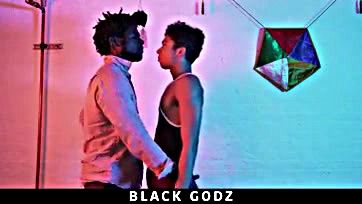 A dude gets his dick destroyed by a black god