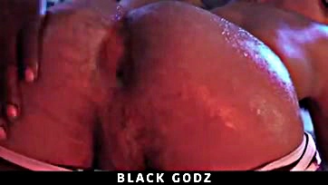 A dude gets his dick destroyed by a black god