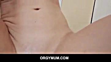 Stepson's massive cock sends stepmom to explicit ecstasy