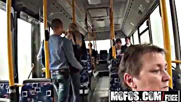 Public bus gets ass-fucked by a horny Lindsey