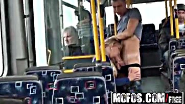 Public bus gets ass-fucked by a horny Lindsey