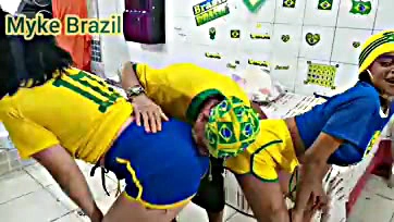 Geovana got horny and blew me after Brazil won