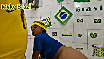 Geovana got horny and blew me after Brazil won