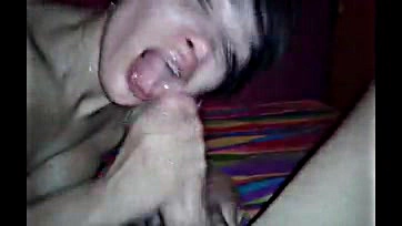 Woman gives intense oral sex and facial cum