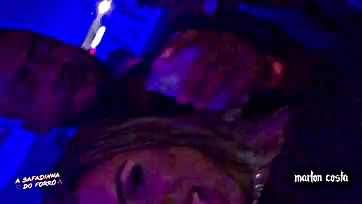 I'm horny, eating her ass at the funk party