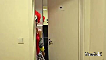 Clown pranks with explicit sex, cumshots, and pussy