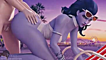 Widowmaker gets intense oceanic sex, explicit sigh