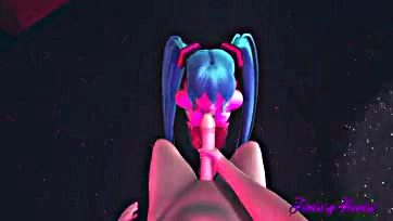 Mikus gives sloppy blowjob in strip club