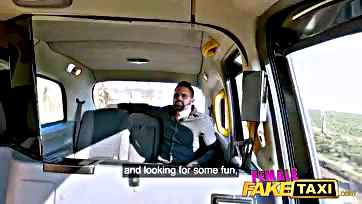 She offers tit-play in a fake taxi ride