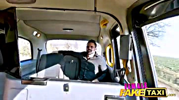 She offers tit-play in a fake taxi ride