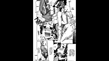 Extreme erotic manga slideshow featuring explicit sex and violence