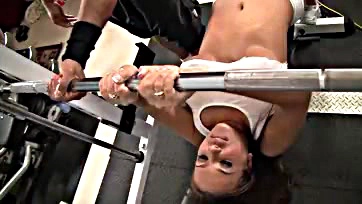 Nasty Nika gets brutally pounded on gym machines