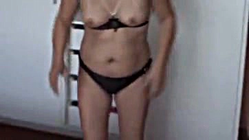 Stepmom's underwear tease sparks my explicit solo pleasure