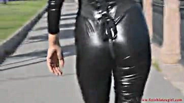 Girls wear leather, get brutally screwed