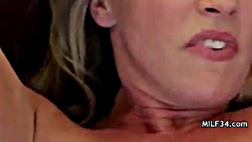 Sexy mom's stress melts away with erotic massage