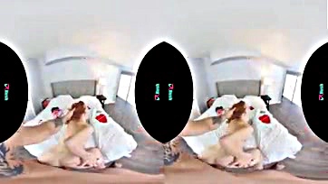 Redhead Scarlett Snow gets massive cock in VR