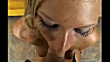 Amanda Bell enjoys sucking a big cock