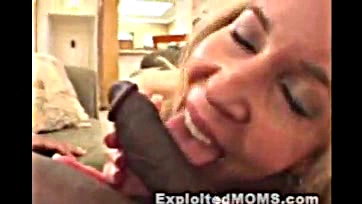 Sexy milf craves BBC in interracial amateur video