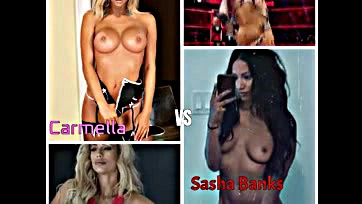 I'd bang Carmella over Sasha Banks, no question