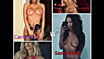 I'd bang Carmella over Sasha Banks, no question