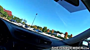 Stepdaughter seduces stepdad in public parking lot