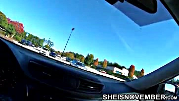 Stepdaughter seduces stepdad in public parking lot