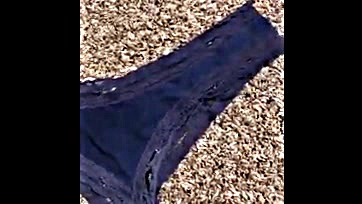 Filthy blue undies, fresh from a nasty night