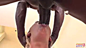 Black cock gets handled by big butt babysitter