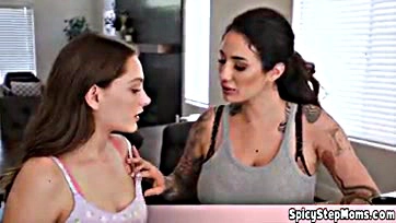 Innocent sis seeks guidance from horny stepmom