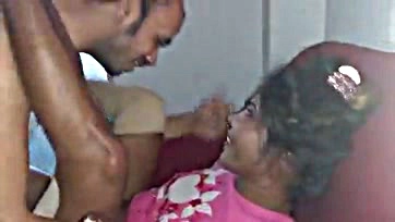 Grandma seduces uncle with exposed vagina and penis