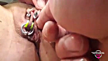 Mom gets pierced and pleasured by her husband