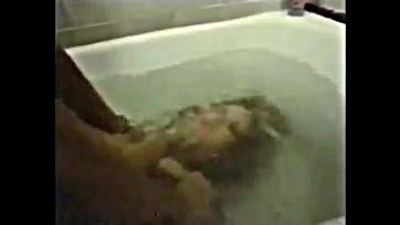 Nude girl bath scene, explicit and arousing