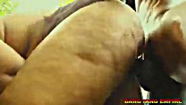 Explicit hardcore sex scene with intense moaning