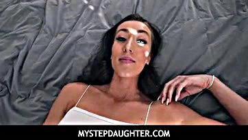 Vivian Fox's stepdaughter demands punishment sex from her stepdad