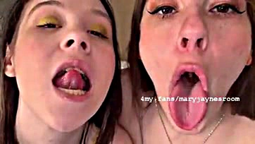 Teen girls enjoy lesbian sex and strap-on fun