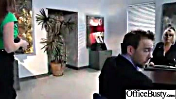 Sexy office chick gets pounded in hardcore action