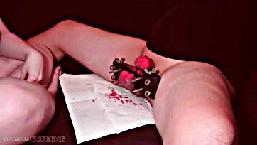 Mistress torments cock and balls with hot wax denial