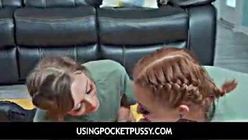 Teen campers get free pussy from military teens