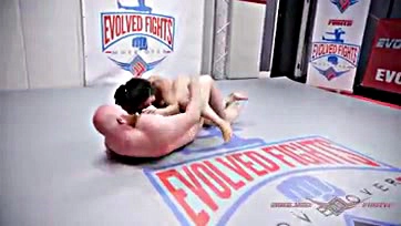 Fetish wrestling match between Song and Thor, explicit