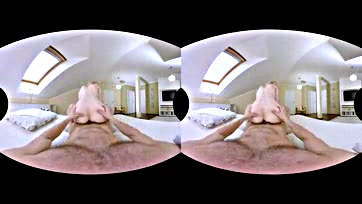 Virtual reality sex scene features anal and squirting