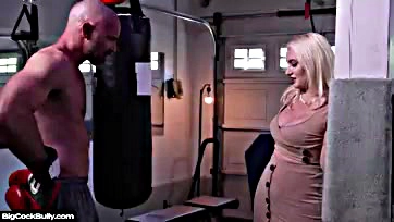 Kate Dee gets bullied by her boss's massive cock