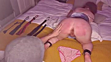 Wife gets brutally spanked, flogged, and anally penetrated