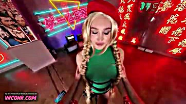 Fetish VR porn parody of Street Fighter's Cammy