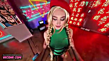 Fetish VR porn parody of Street Fighter's Cammy