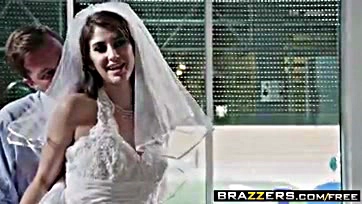 Karina gets brutally fucked in her wedding dress