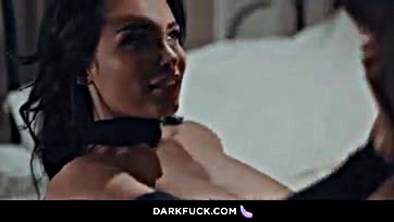 Black cock rides wet, open pussy