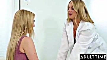 Blonde Blake Blossom gets a sick note from nurse