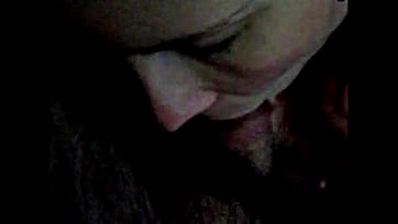 Blowjob, facial, and pearl necklace in late-night encounter