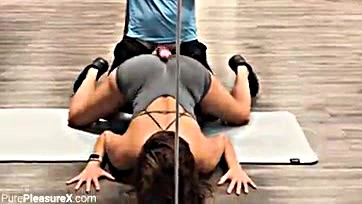 She got horny and had sex at gym