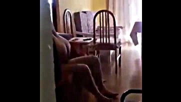 Dude comes home, gets blown by wife on couch